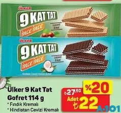 ÜLKER 9 KAT TAT GOFRET 114 G